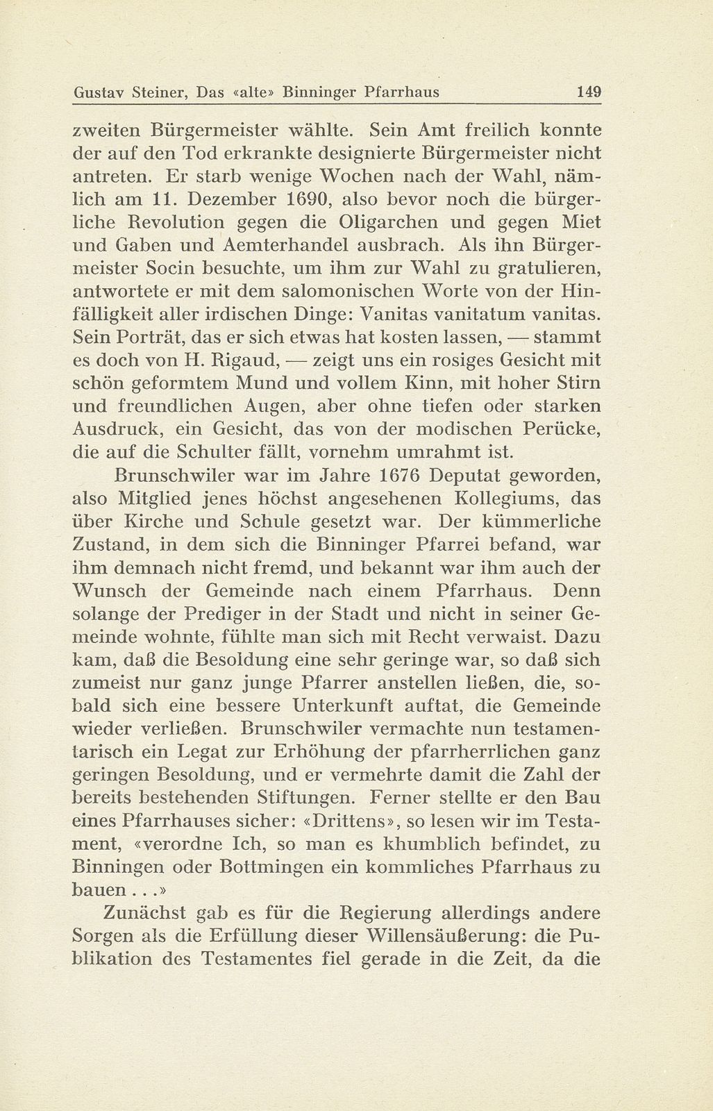 Das ‹alte› Binninger Pfarrhaus 1708-1938 – Seite 10