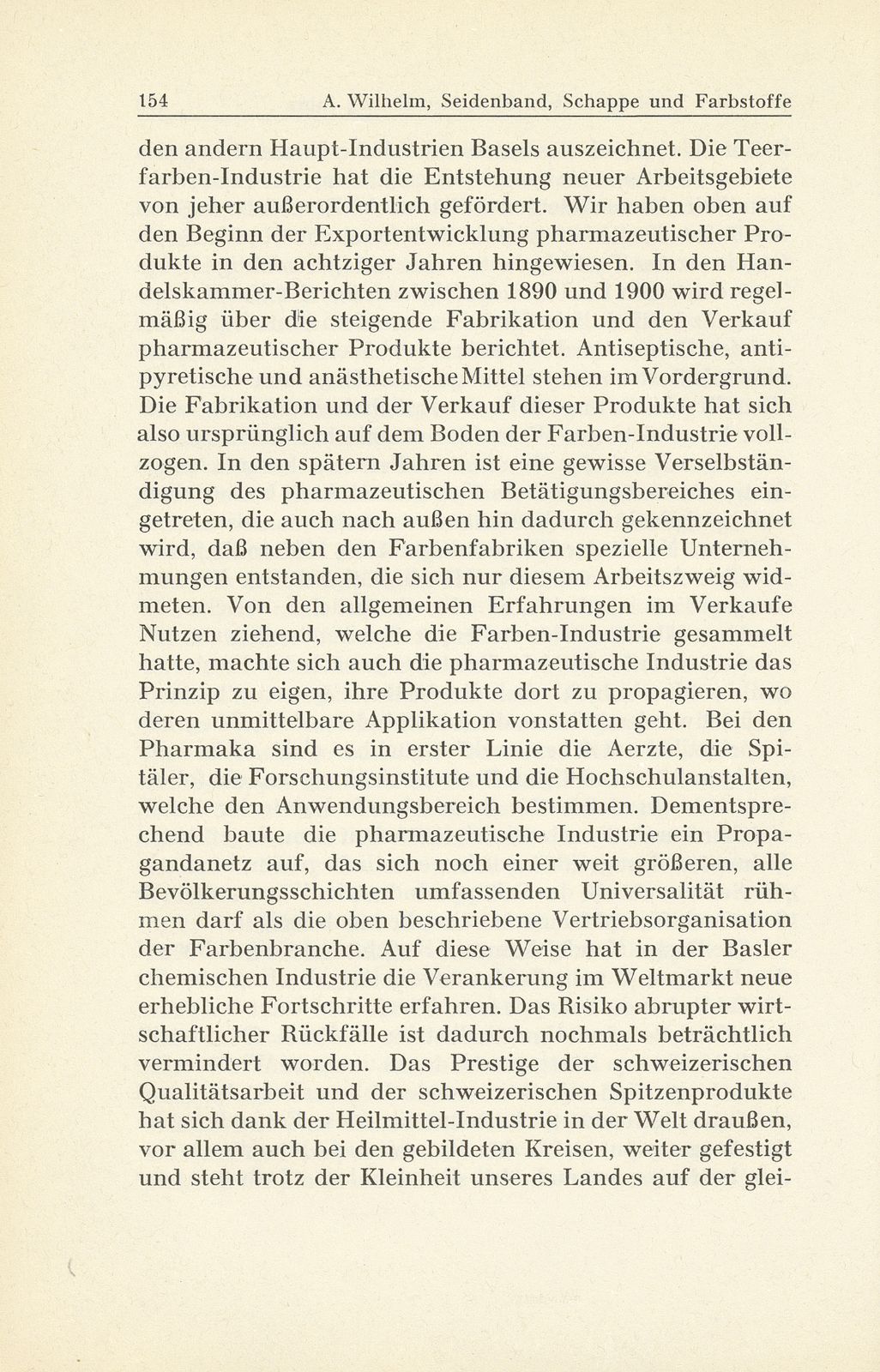 Seidenband, Schappe und Farbstoffe im Basler Wirtschaftsleben der letzten fünfzig Jahre – Seite 13