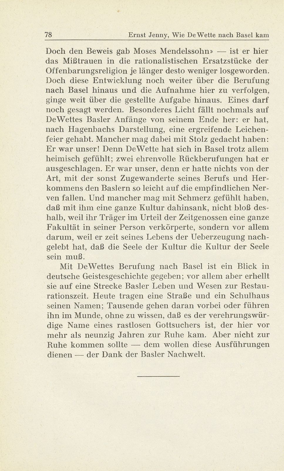 Wie De Wette nach Basel kam – Seite 28