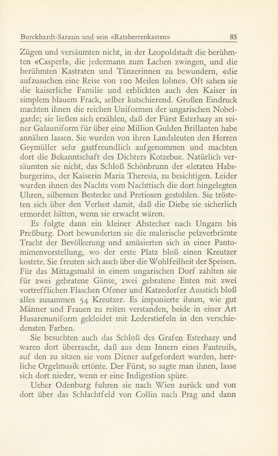 Ratsherr Emanuel Burckhardt-Sarasin und sein ‹Ratsherrenkasten› – Seite 19