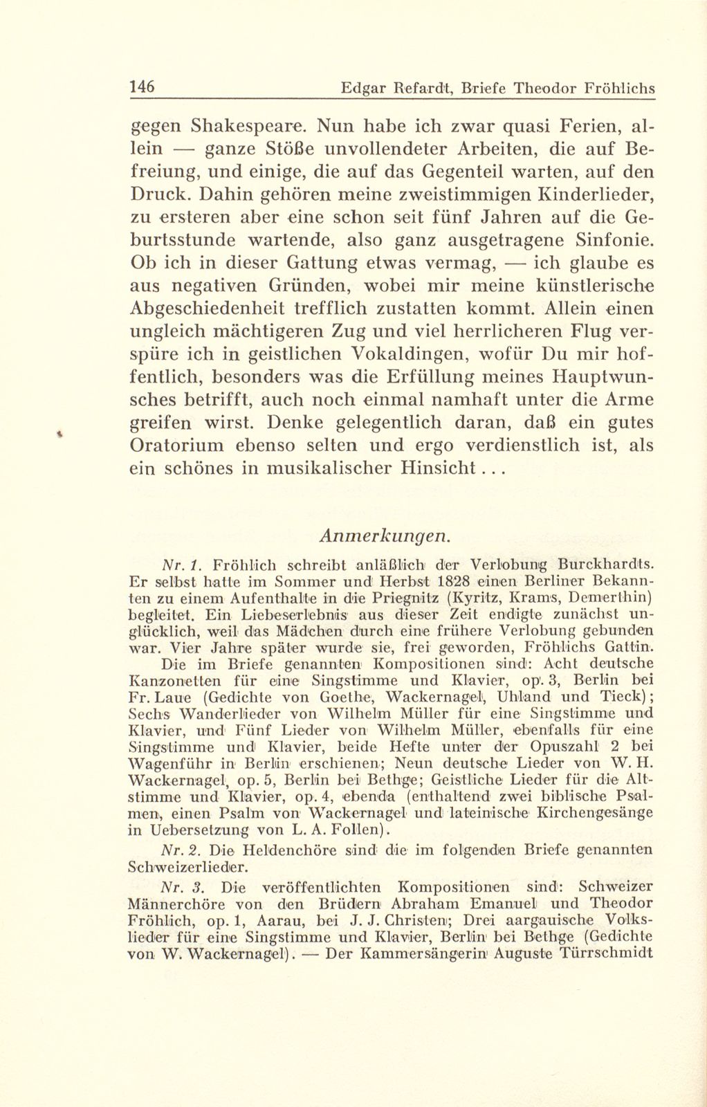 Aus Briefen Theodor Fröhlichs an Abel Burckhardt und Wilhelm Wackernagel – Seite 35