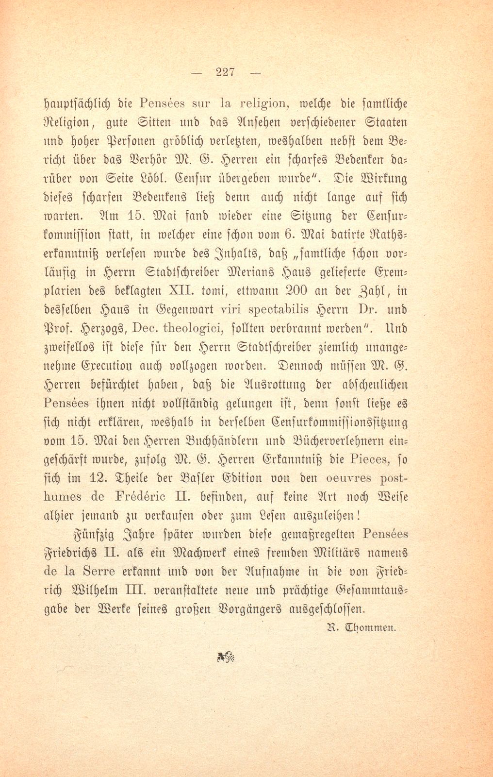 Miscellen: II. Ein censurirter König [Friedrich II.] – Seite 4