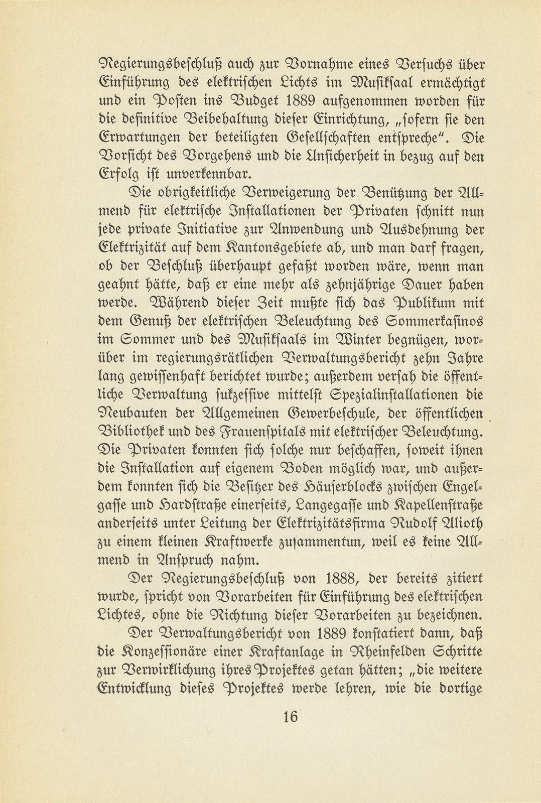 Die Anfänge der öffentlichen Betriebe der Stadt Basel – Seite 16