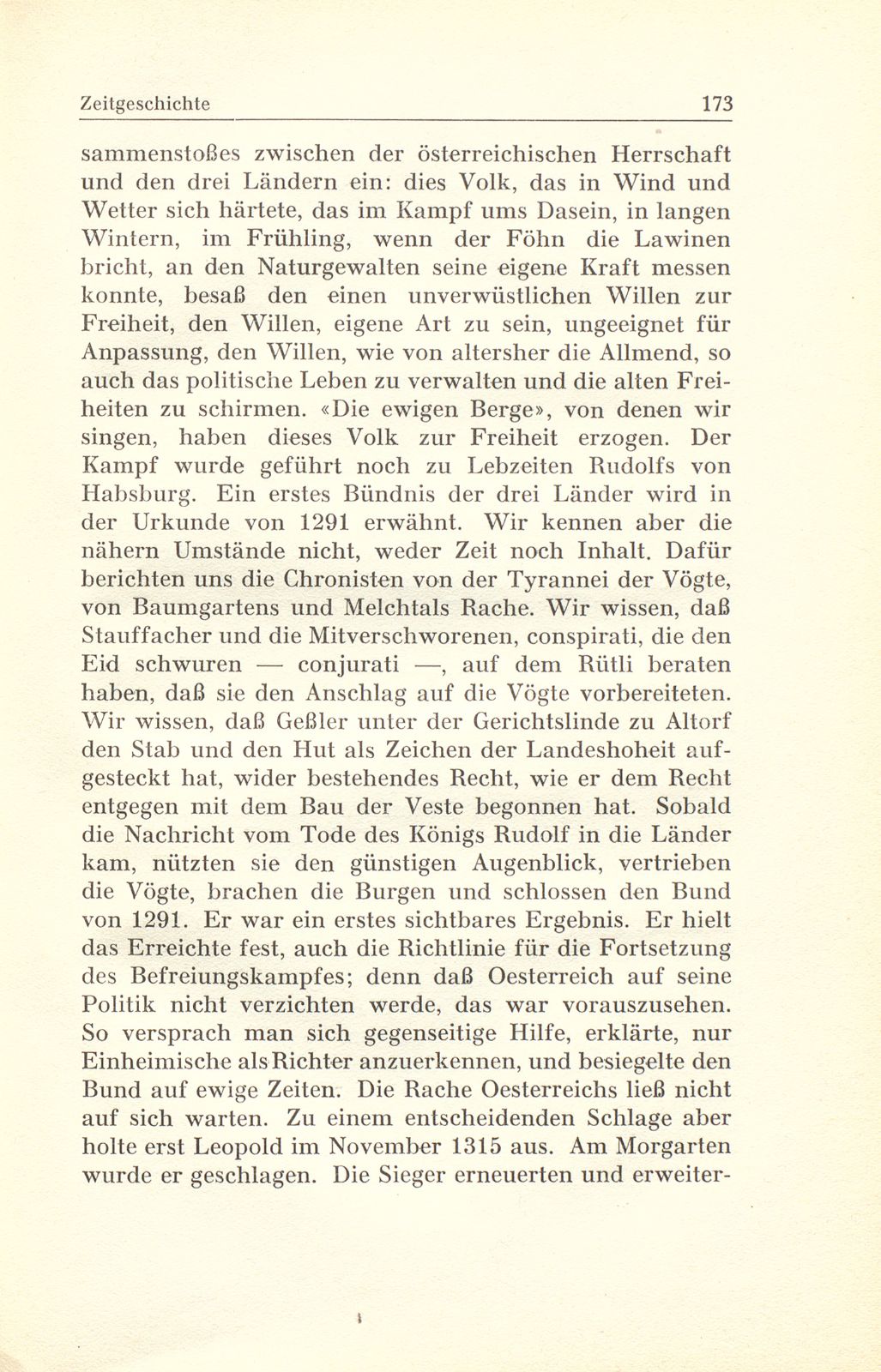 Zur Zeitgeschichte: 2. Gedenkfeier im Münster zur Erinnerung an die Gründung der Schweizerischen Eidgenossenschaft vor 650 Jahren – Seite 6