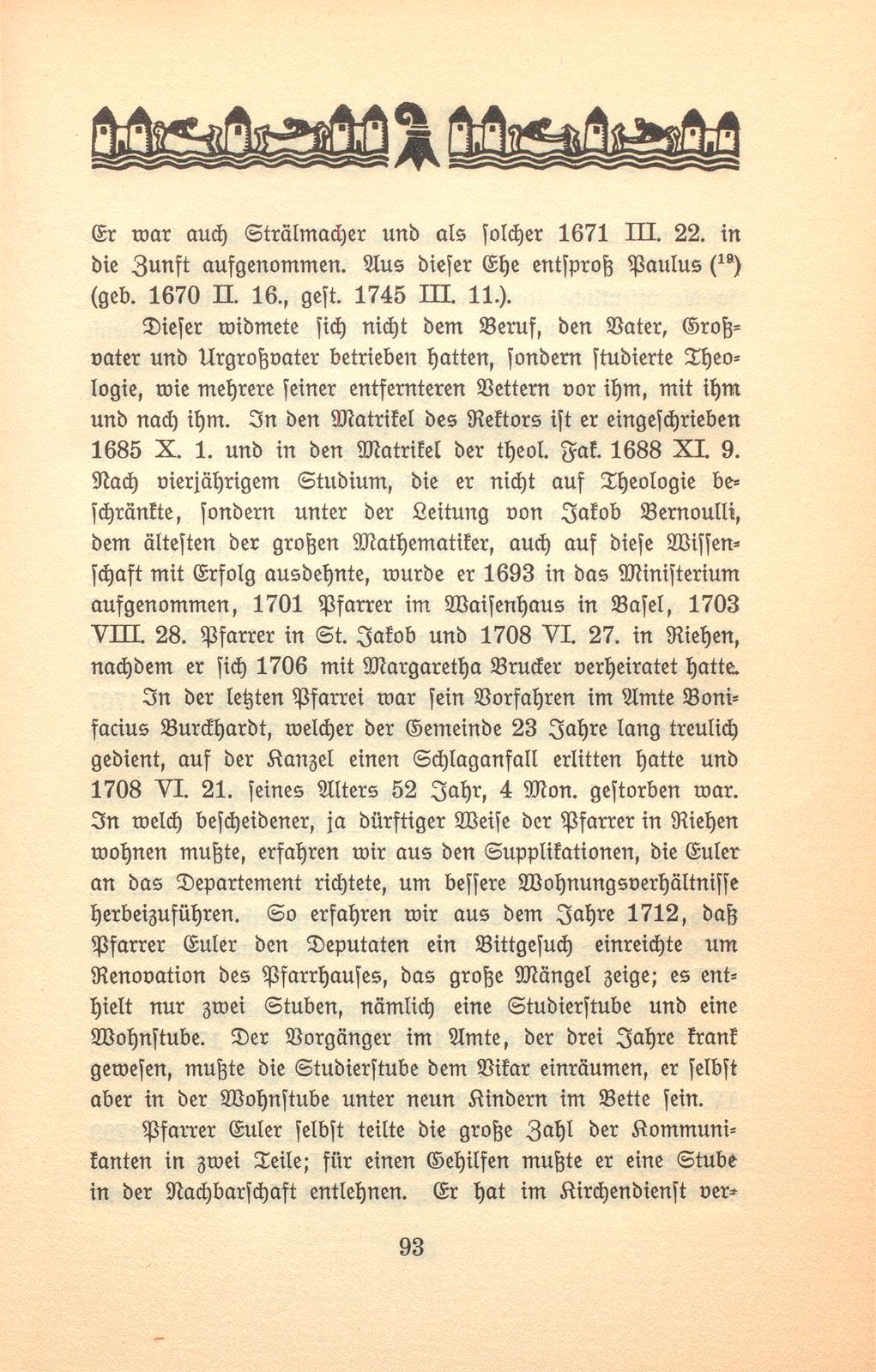 Zur Genealogie der Familie Euler in Basel – Seite 29