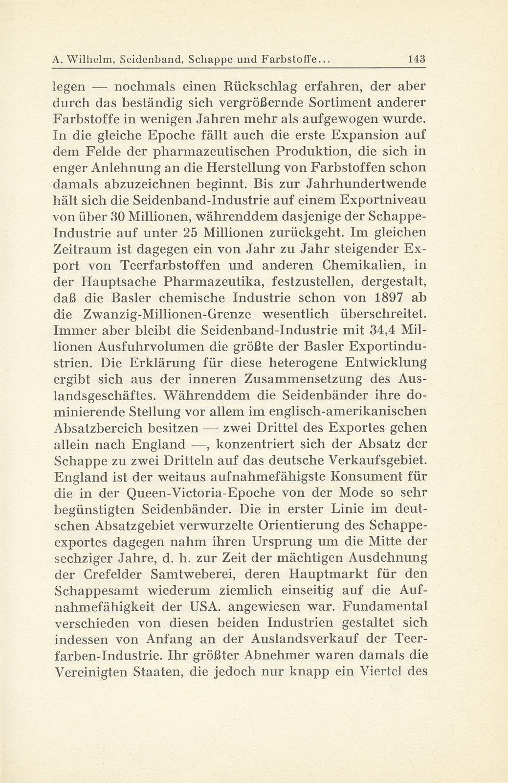 Seidenband, Schappe und Farbstoffe im Basler Wirtschaftsleben der letzten fünfzig Jahre – Seite 2