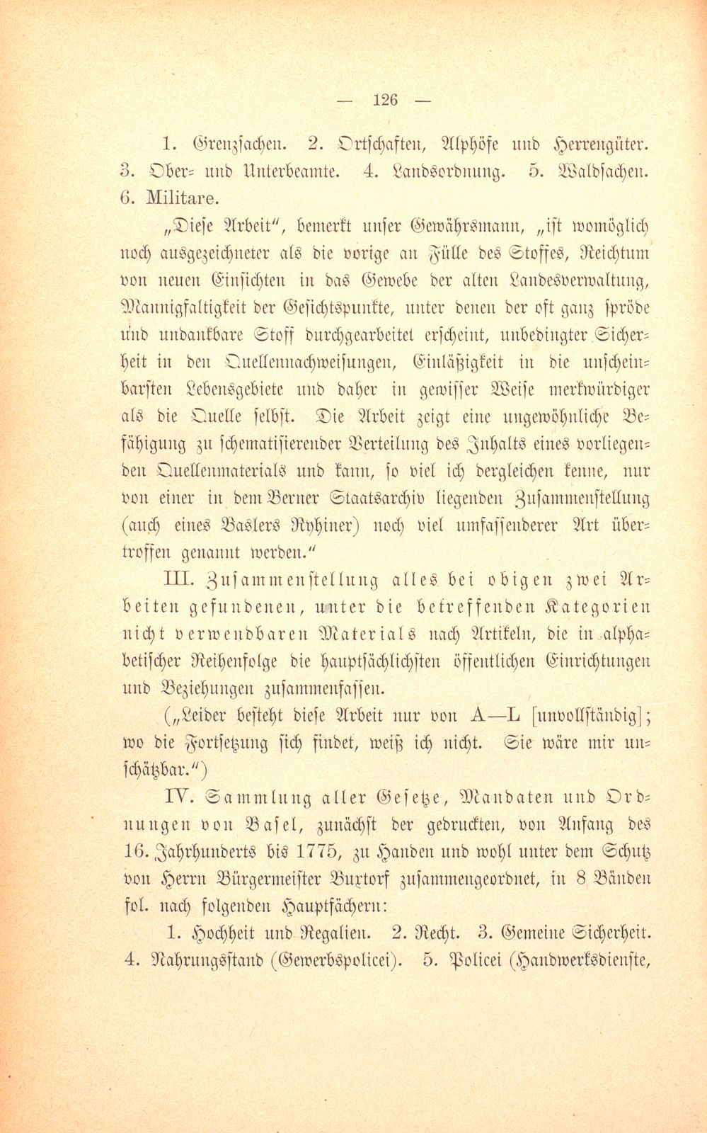 M. Johann Jakob Huber, weil. Pfarrer und Dekan in Sissach und seine Sammlungen zur Geschichte der Stadt und Landschaft Basel – Seite 52