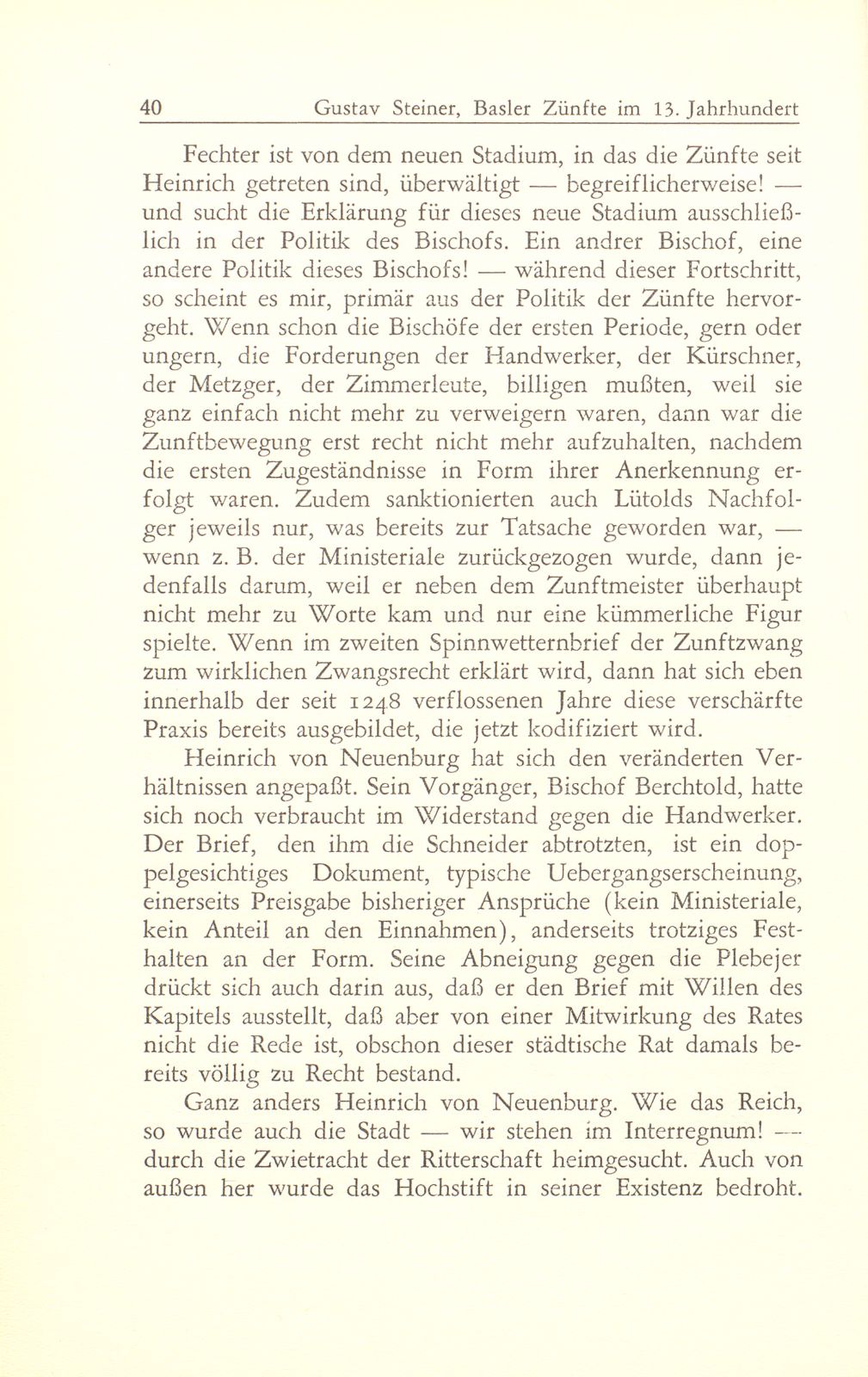 Entstehung und Charakter der Basler Zünfte im 13. Jahrhundert – Seite 24