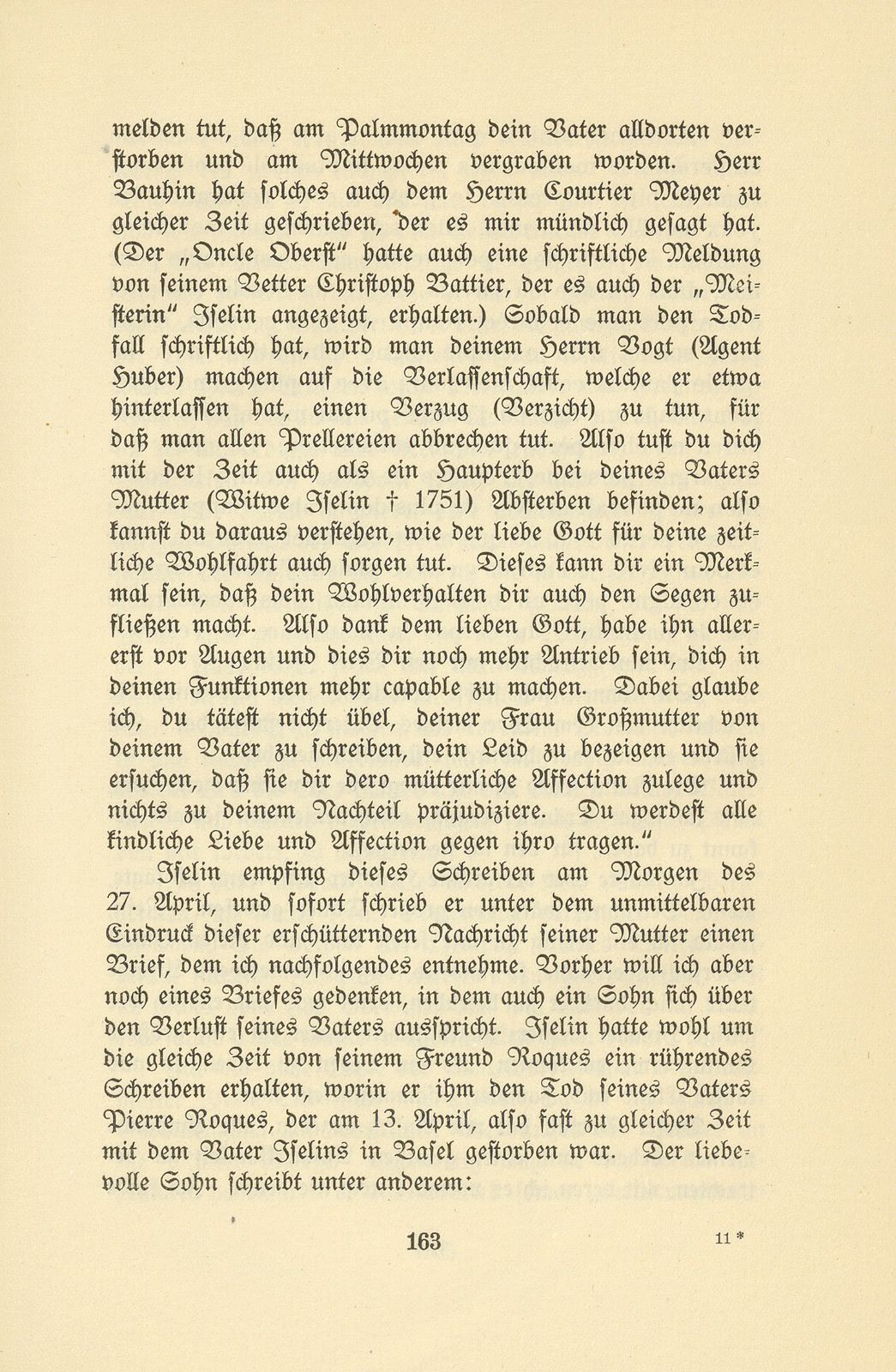 Isaak Iselin als Student in Göttingen (1747/48) – Seite 63