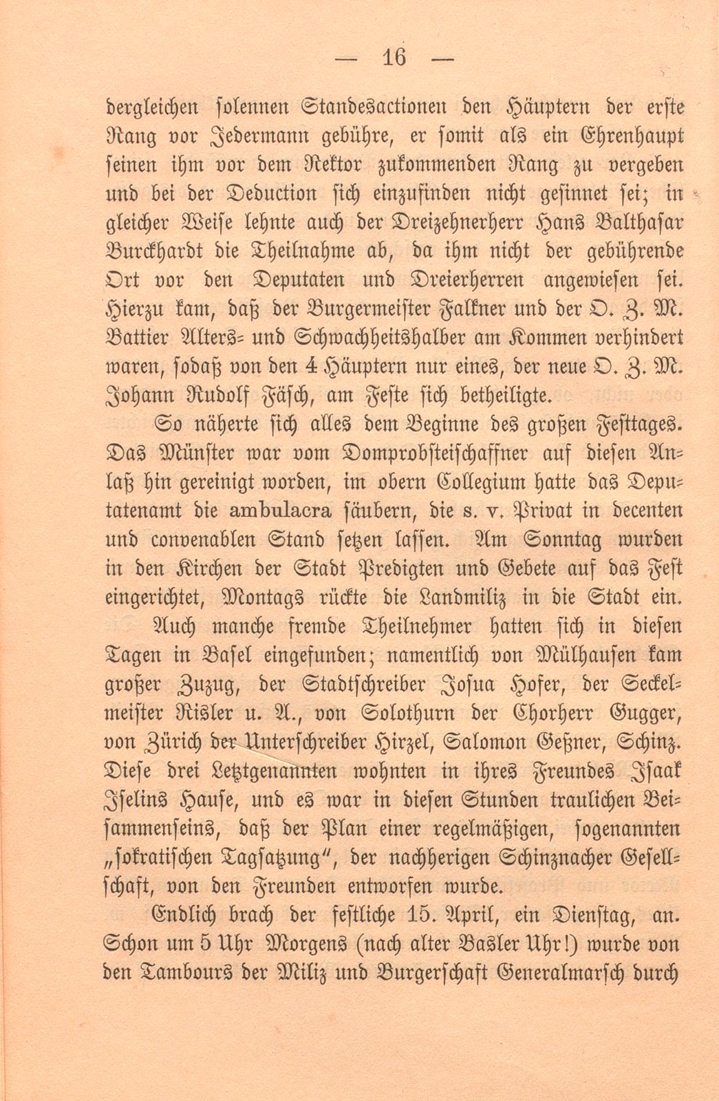 Die dritte Säcularfeier der Universität Basel 1760 – Seite 16