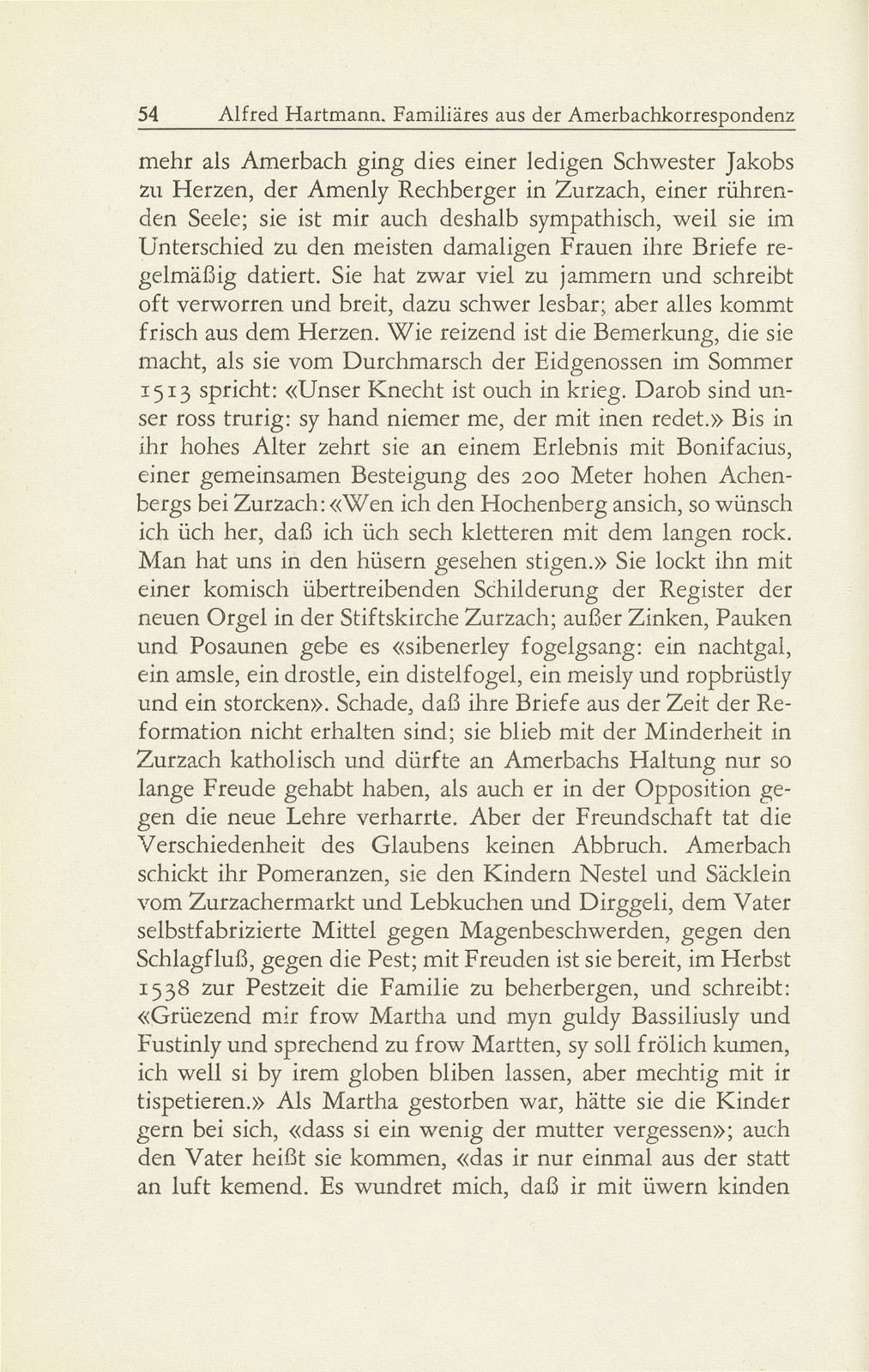 Familiäres aus der Amerbachkorrespondenz – Seite 20