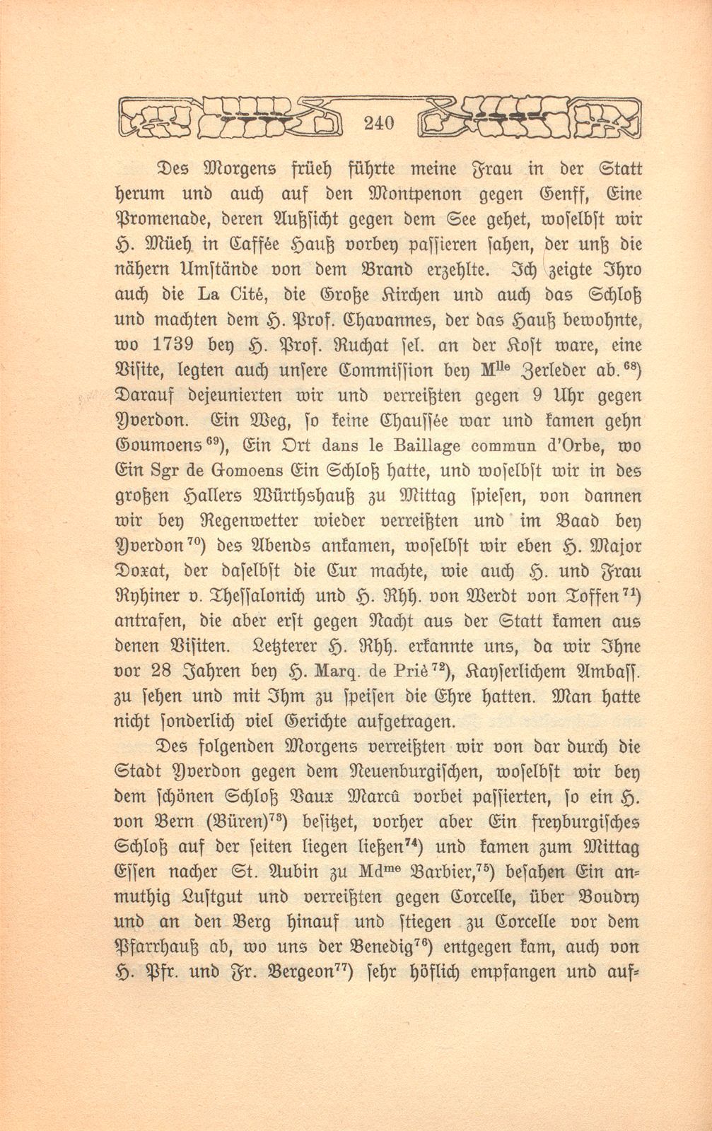 Beschreibung einer Badereise, die der Schultheiss von Liestal, Joh. David Hebdenstreit, anno 1775 mit seiner Frau nach Leuk gethan. (War damals 53 Jahre alt.) – Seite 27