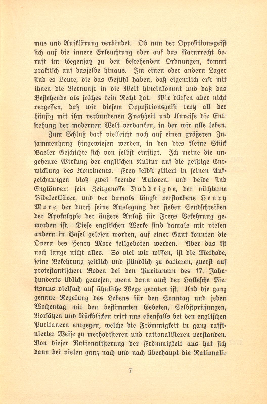 Aus den Papieren eines Pietisten und Aufklärers. [Joh. Frey] – Seite 7