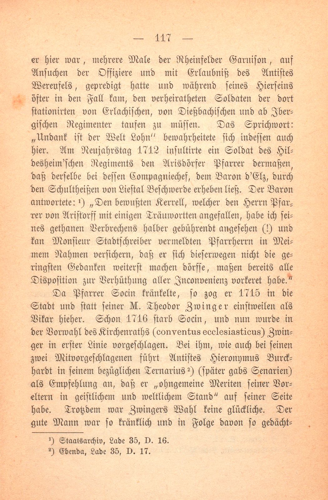 Geschichte der Pfarrei Arisdorf, nach handschriftlichen Quellen dargestellt – Seite 13