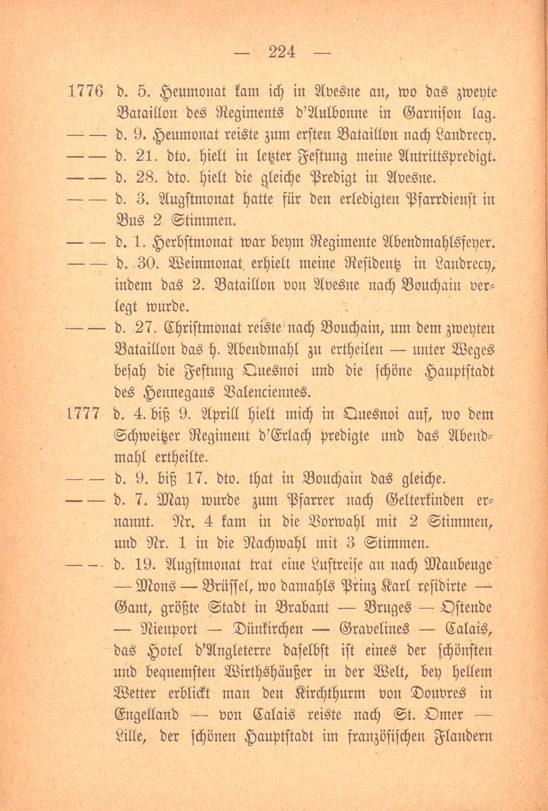 Auszüge aus dem Tagebuch von Pfarrer Johann Jakob Faesch zu St. Theodor – Seite 3