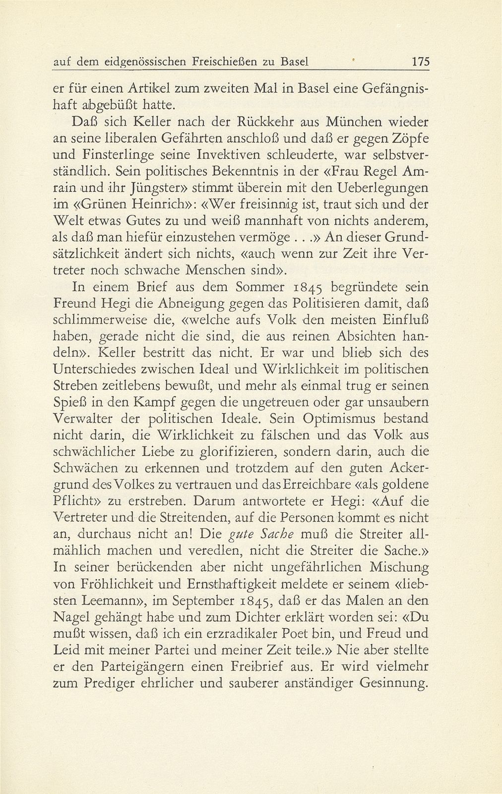 Der grüne Heinrich auf dem eidgenössischen Freischiessen zu Basel im Jahre 1844 – Seite 16