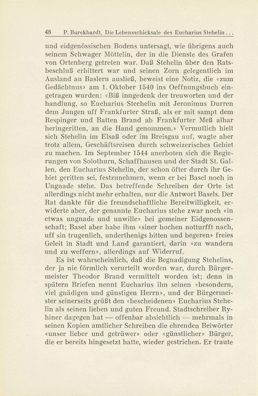 Die Lebensschicksale des Eucharius Stehelin und seine Zeitungsberichte aus dem Schmalkaldischen Krieg – Seite 14