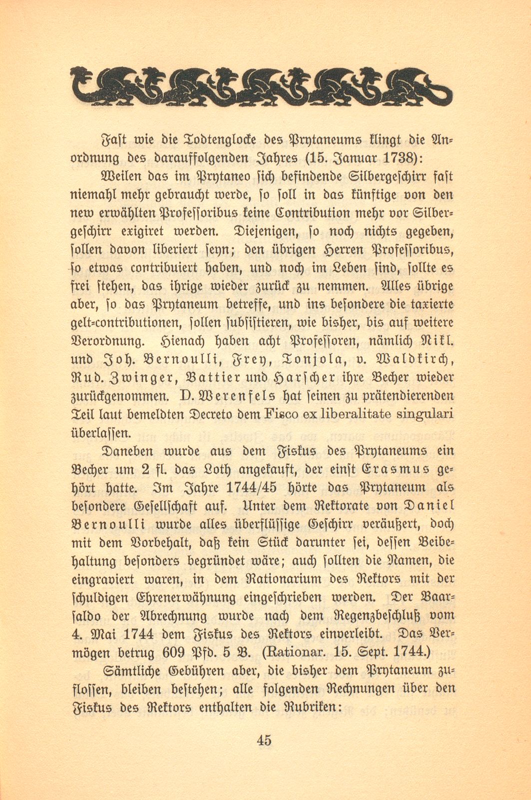 Das Prytaneum der Universität Basel. 1570-1744 – Seite 23