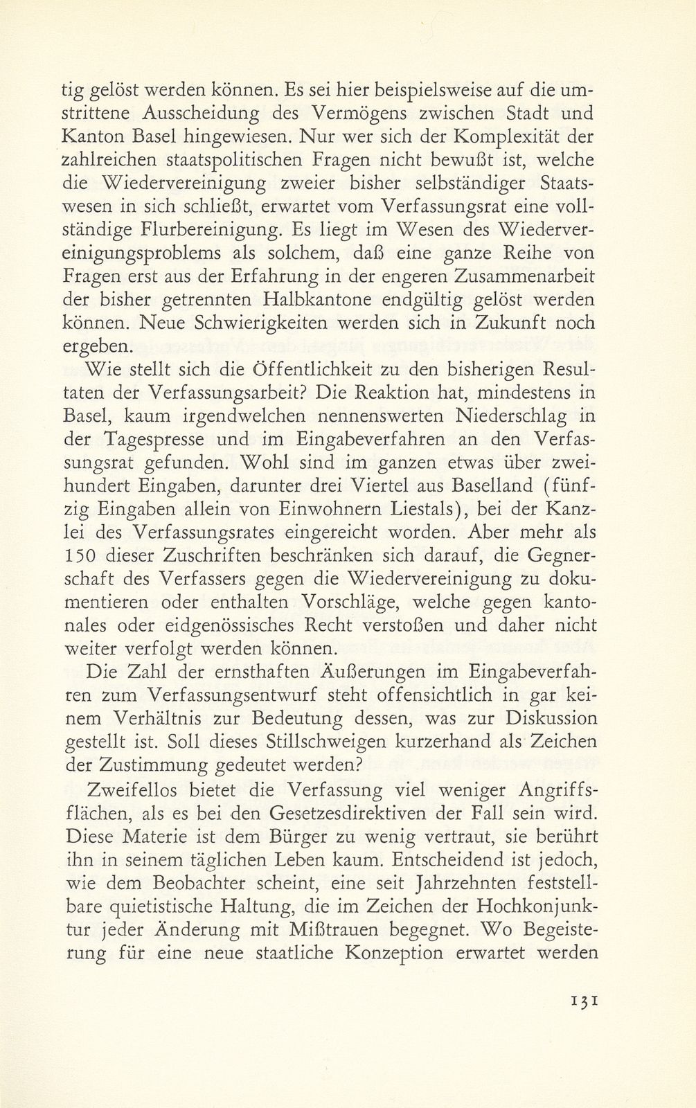 Die Grundlagen eines neuen Staates entstehen. (Zum Verfassungsentwurf und zu den Gesetzesdirektiven des zukünftigen Standes Basel.) – Seite 45