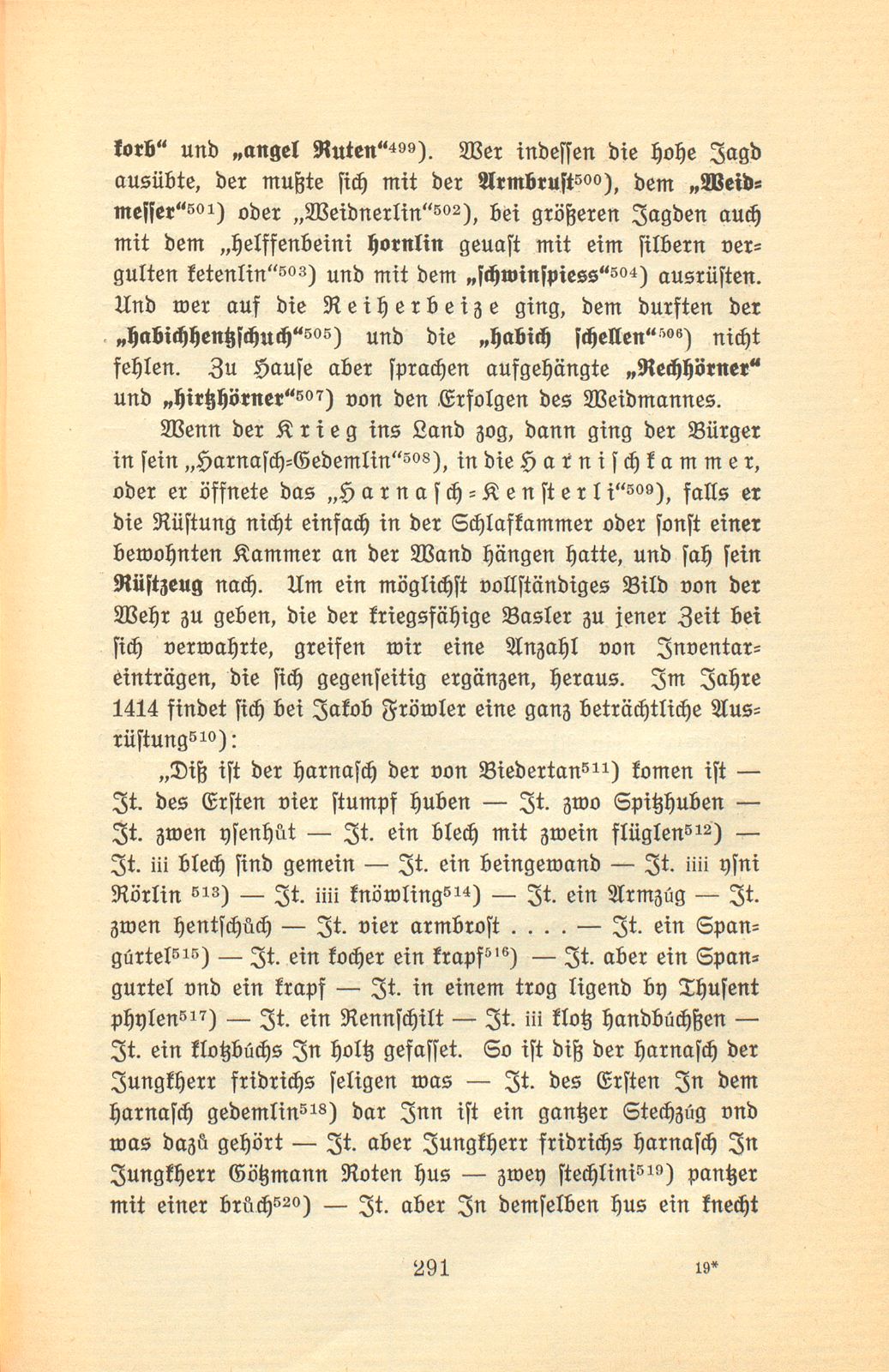 Der Basler Hausrat im Zeitalter der Spätgotik. (An Hand der schriftlichen Überlieferung.) – Seite 51