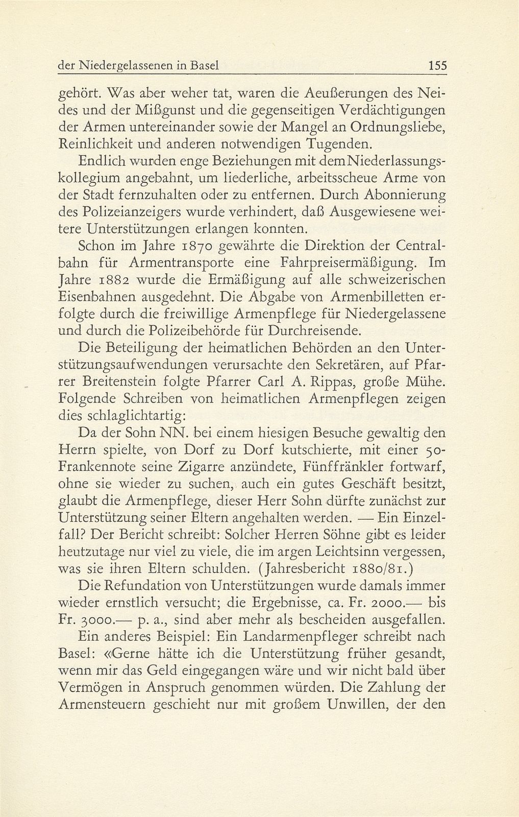 Die öffentliche Armenfürsorge der Niedergelassenen in Basel – Seite 14