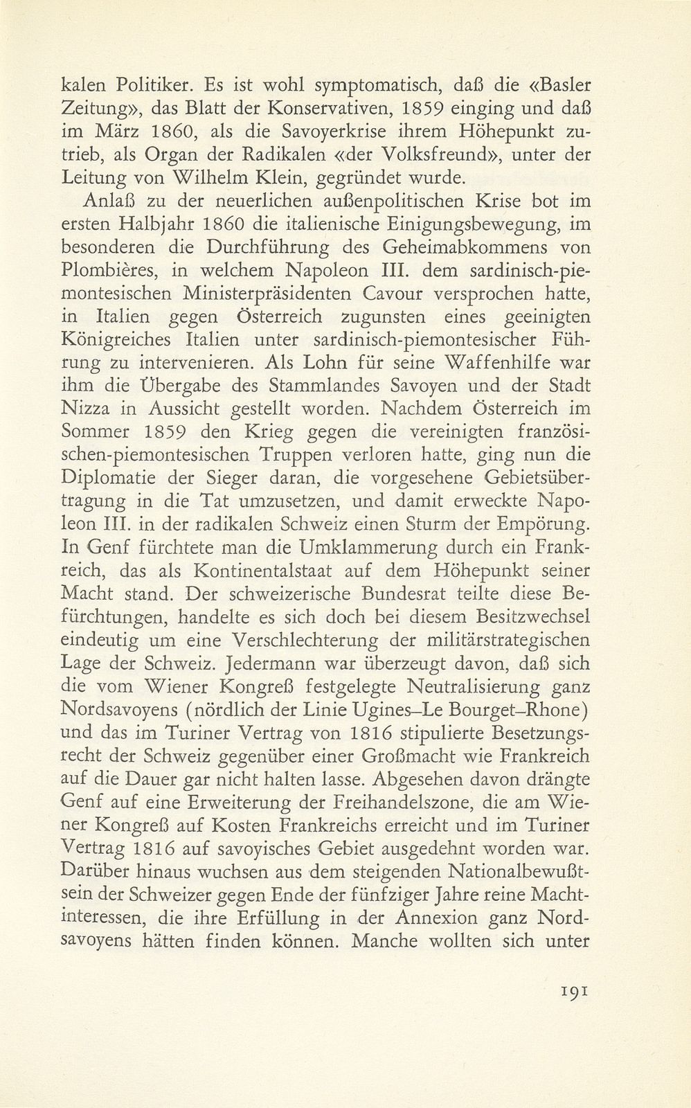 Der Neuenburger Handel (1856/57) und der Savoyerkonflikt (1860) in baslerischer Sicht – Seite 35