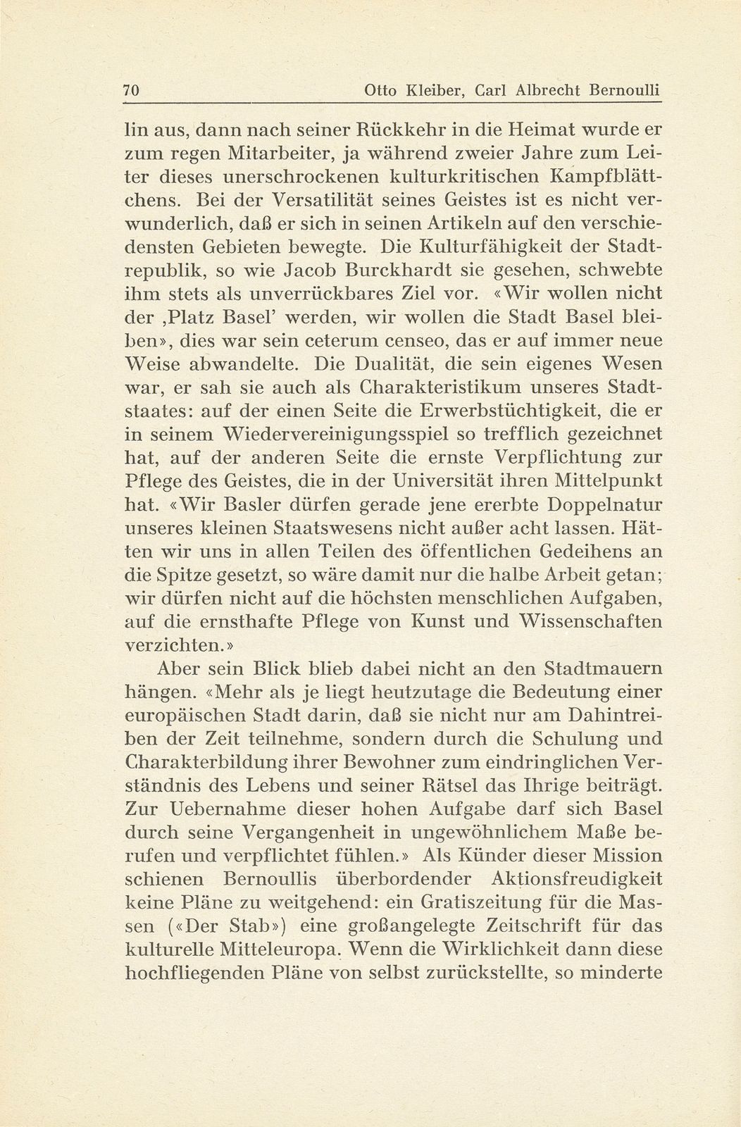 Carl Albrecht Bernoulli 10. Januar 1868 bis 13. Februar 1937 – Seite 10