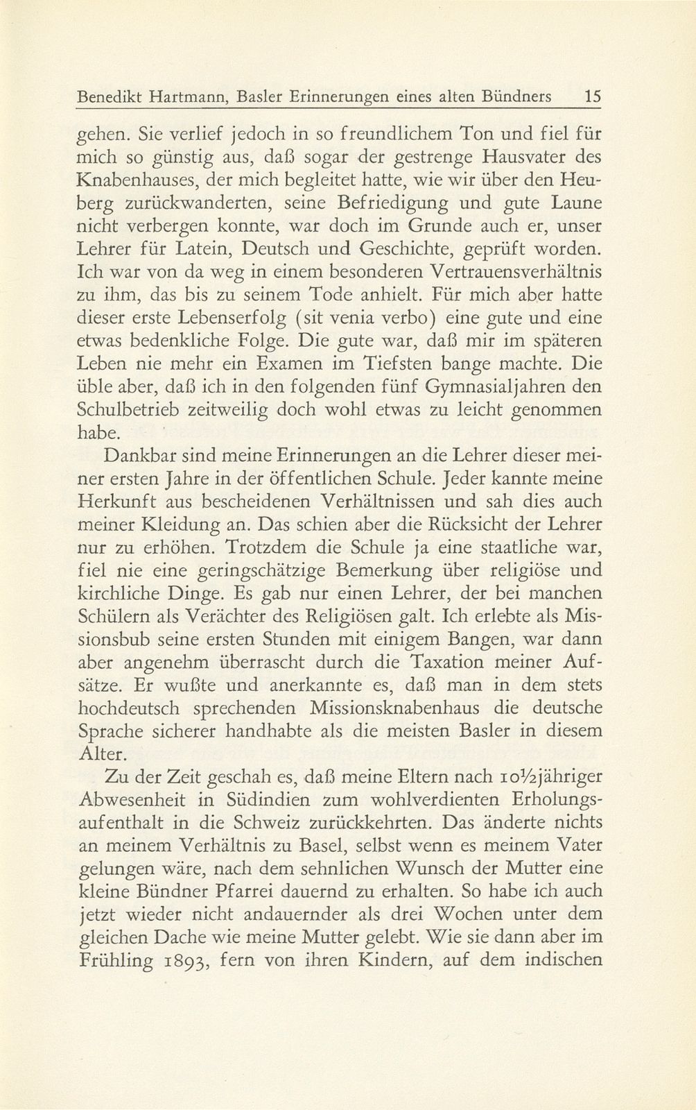 Basler Erinnerungen eines alten Bündners – Seite 2