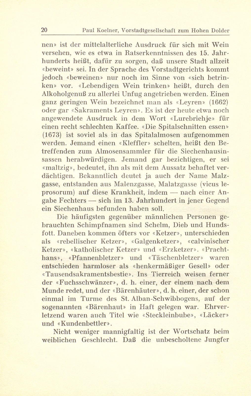 Aus der Gerichtspraxis der Vorstadtgesellschaft zum Hohen Dolder – Seite 4