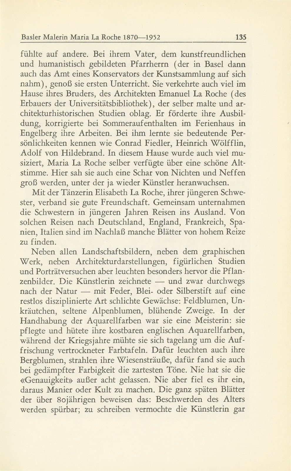 Zur Erinnerung an die Basler Malerin Maria La Roche 1870-1952 – Seite 4