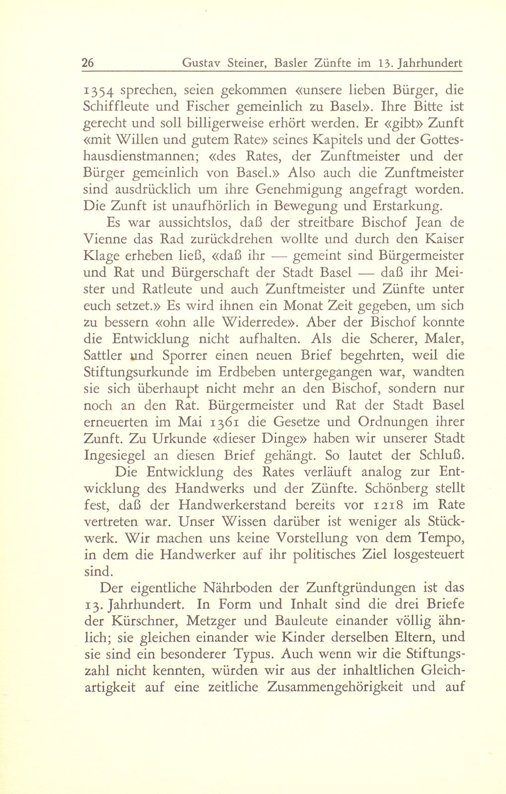 Entstehung und Charakter der Basler Zünfte im 13. Jahrhundert – Seite 10