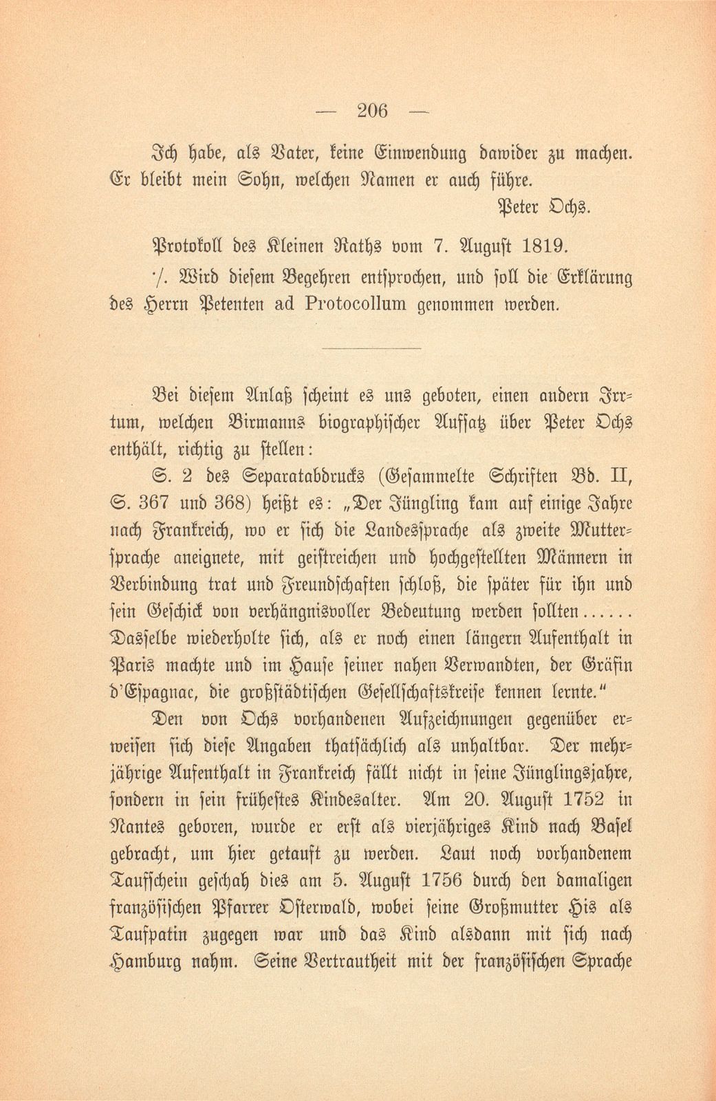 Der Namenswechsel der Söhne von Peter Ochs – Seite 5