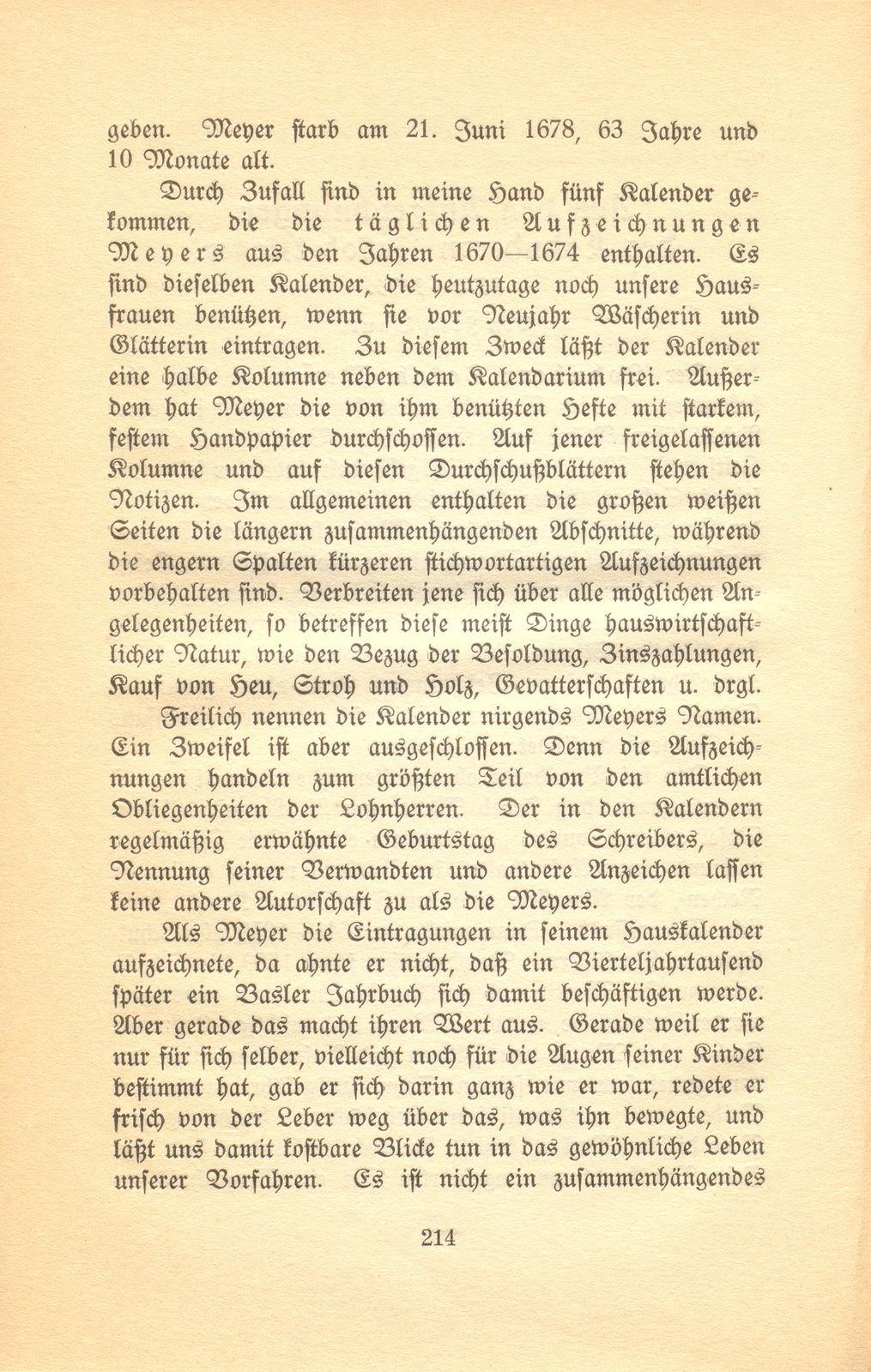 Aus den Aufzeichnungen des Lohnherrn Jakob Meyer 1670-1674 – Seite 2