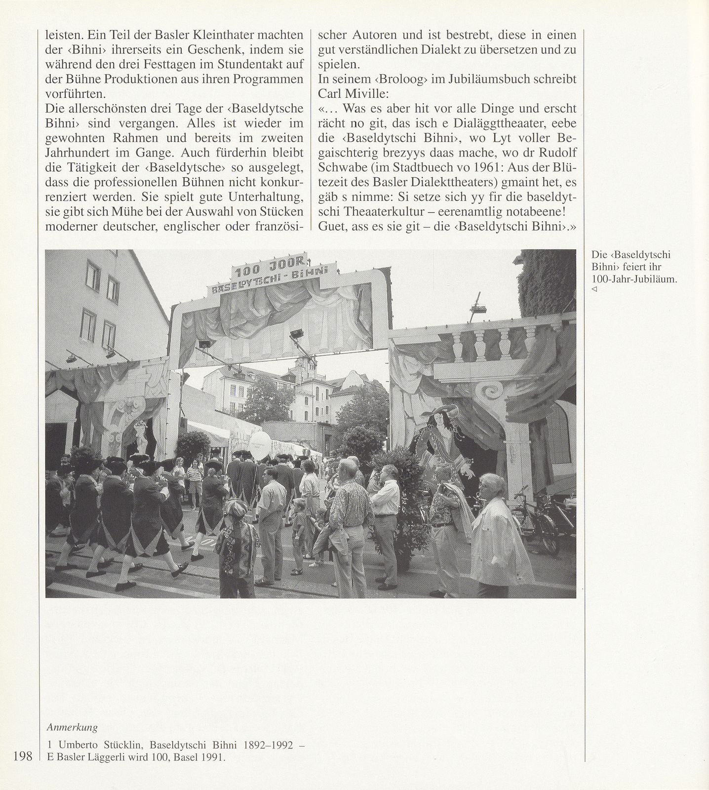 1892-1992 Baseldytschi Bihni – e Basler Läggerli wird hundert – Seite 6