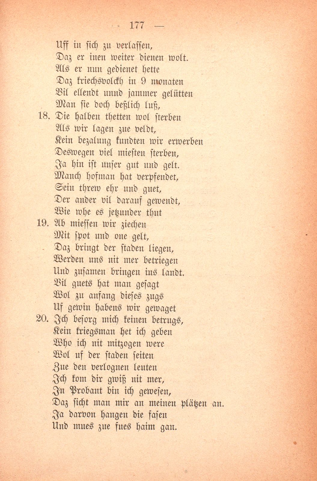 Lied eines deutschen Reiters aus dem Heere der niederländischen Patrioten 1579 – Seite 16