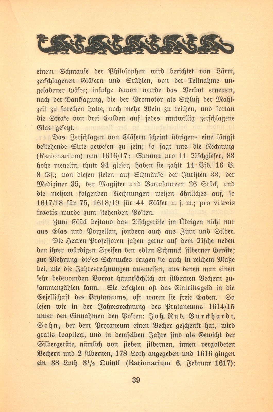 Das Prytaneum der Universität Basel. 1570-1744 – Seite 17