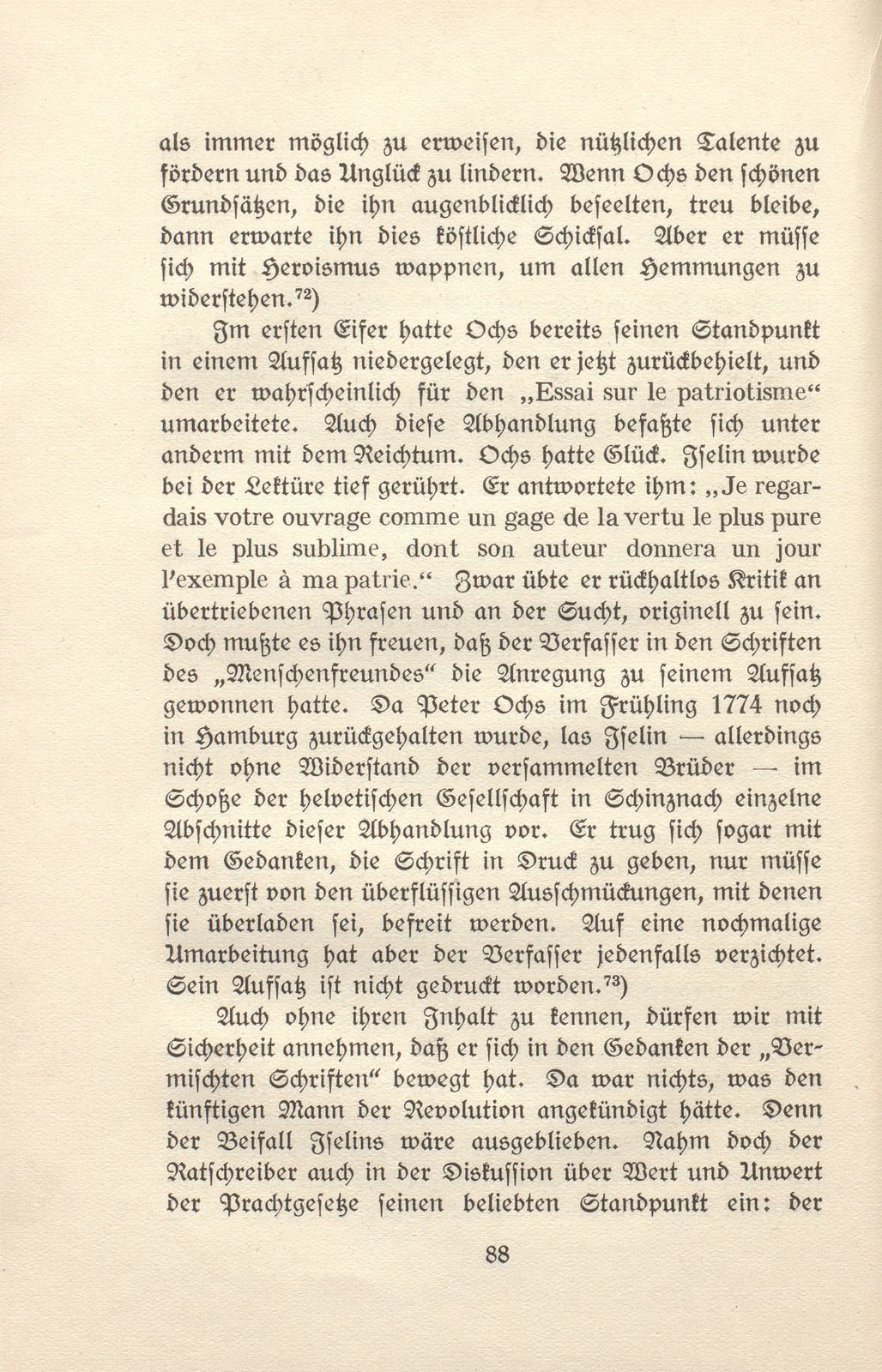 Der Einfluss Isaac Iselins auf Peter Ochs – Seite 25