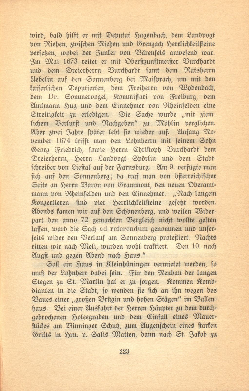 Aus den Aufzeichnungen des Lohnherrn Jakob Meyer 1670-1674 – Seite 11