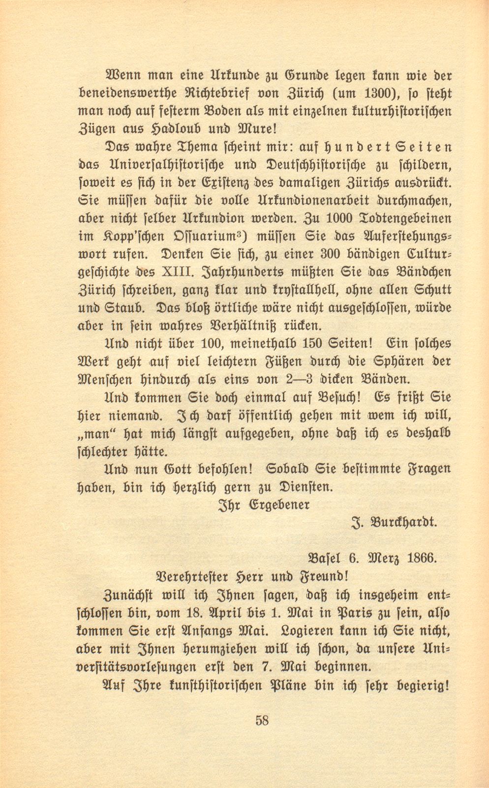 Briefe Jakob Burckhardts an Salomon Vögelin – Seite 16