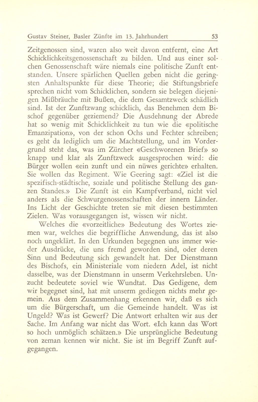 Entstehung und Charakter der Basler Zünfte im 13. Jahrhundert – Seite 37