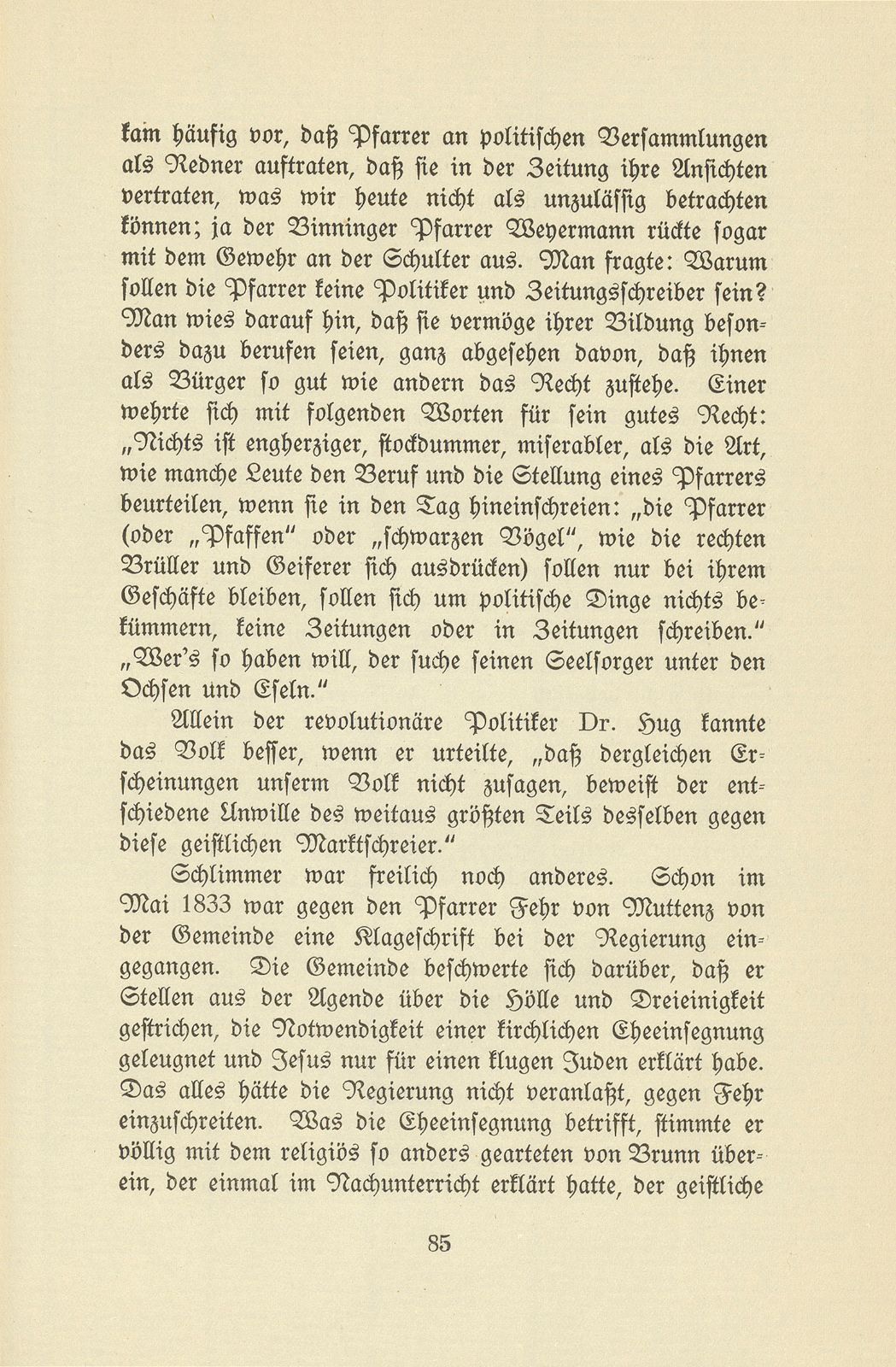 Die Pfarrer im Baselbiet in der Zeit der Trennung von Basel-Stadt – Seite 29