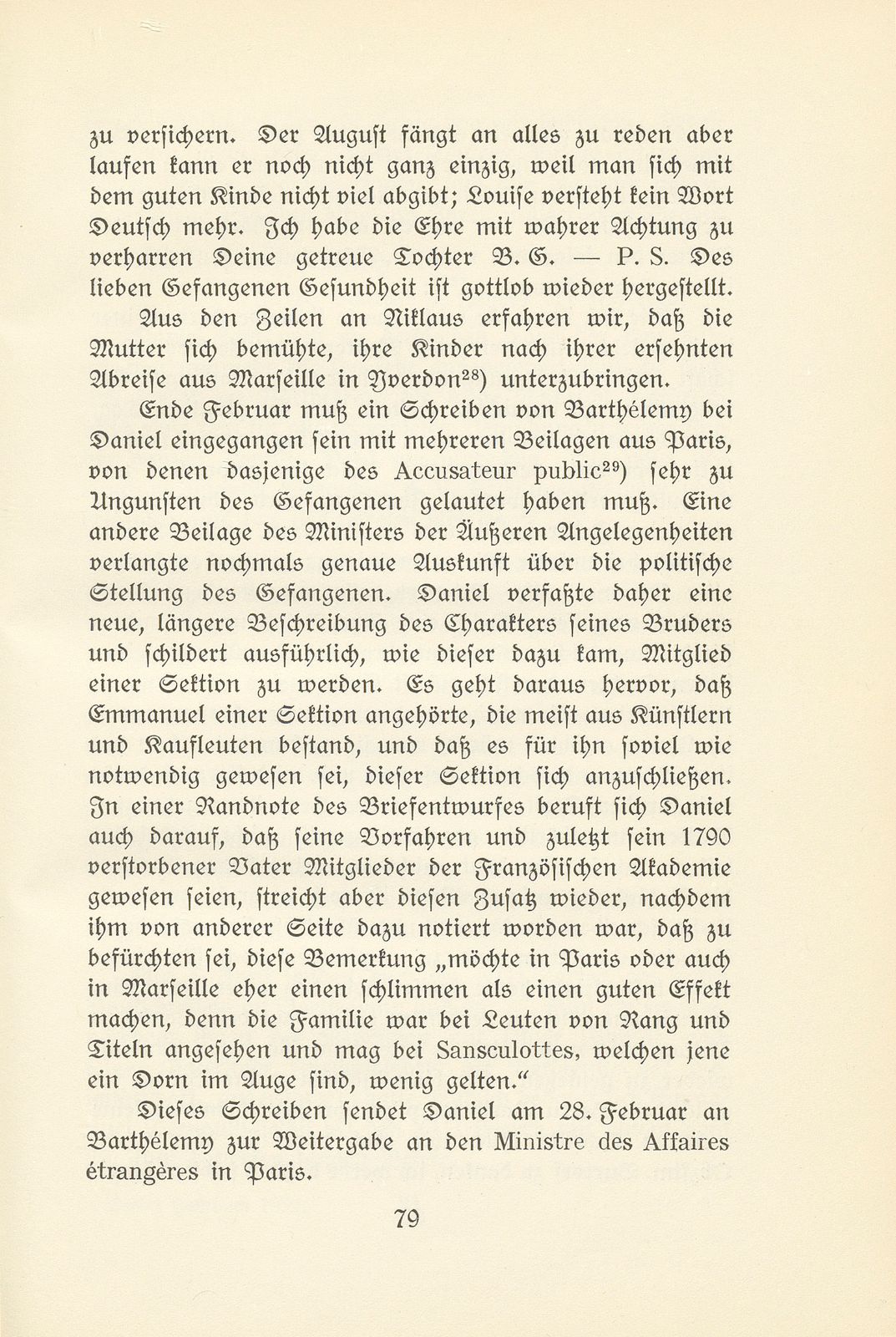 Von der Gefangenschaft eines Baslers in Marseille während der französischen Revolution – Seite 23