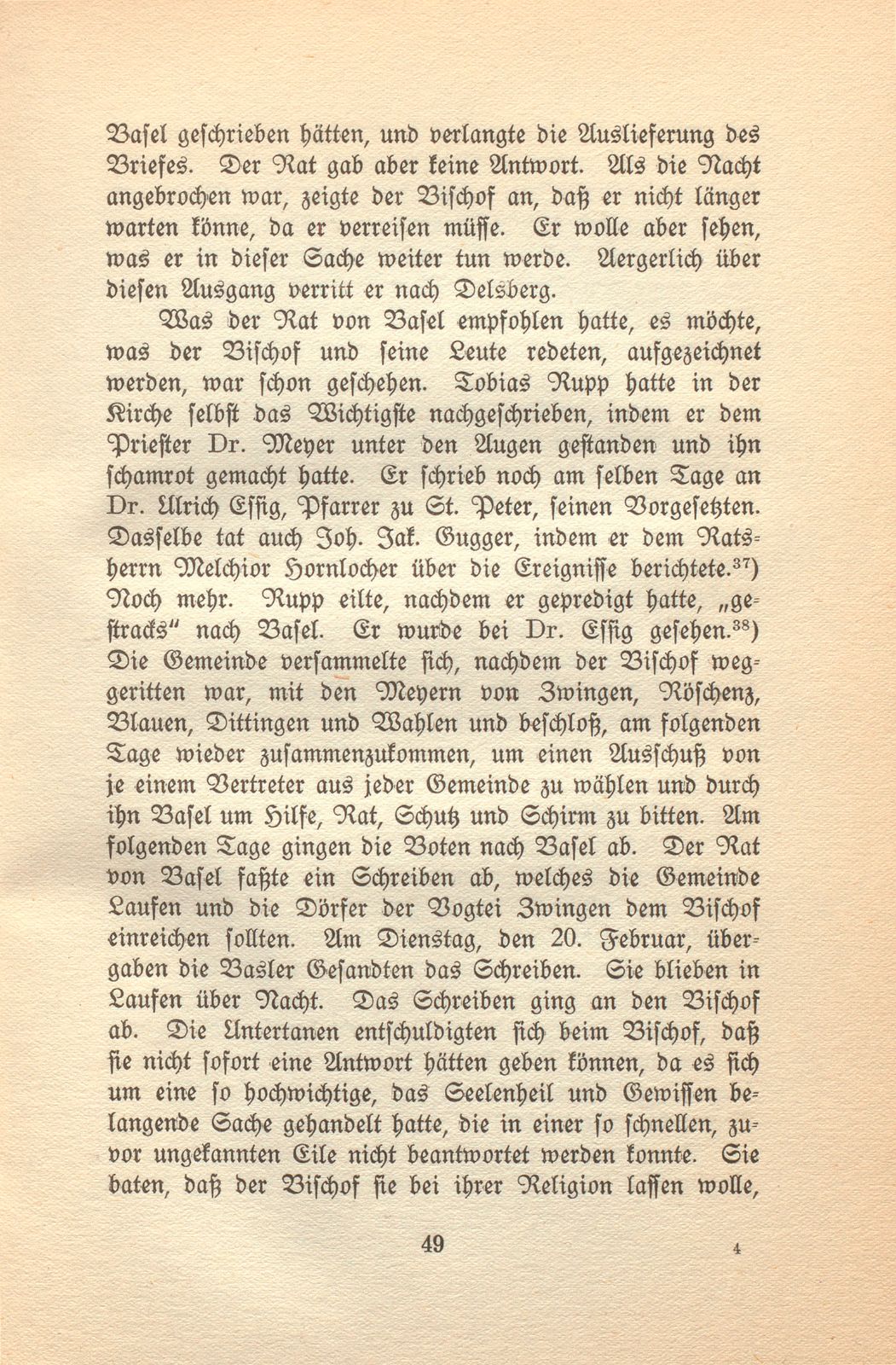 Die Gegenreformation im baslerisch-bischöflichen Laufen – Seite 19