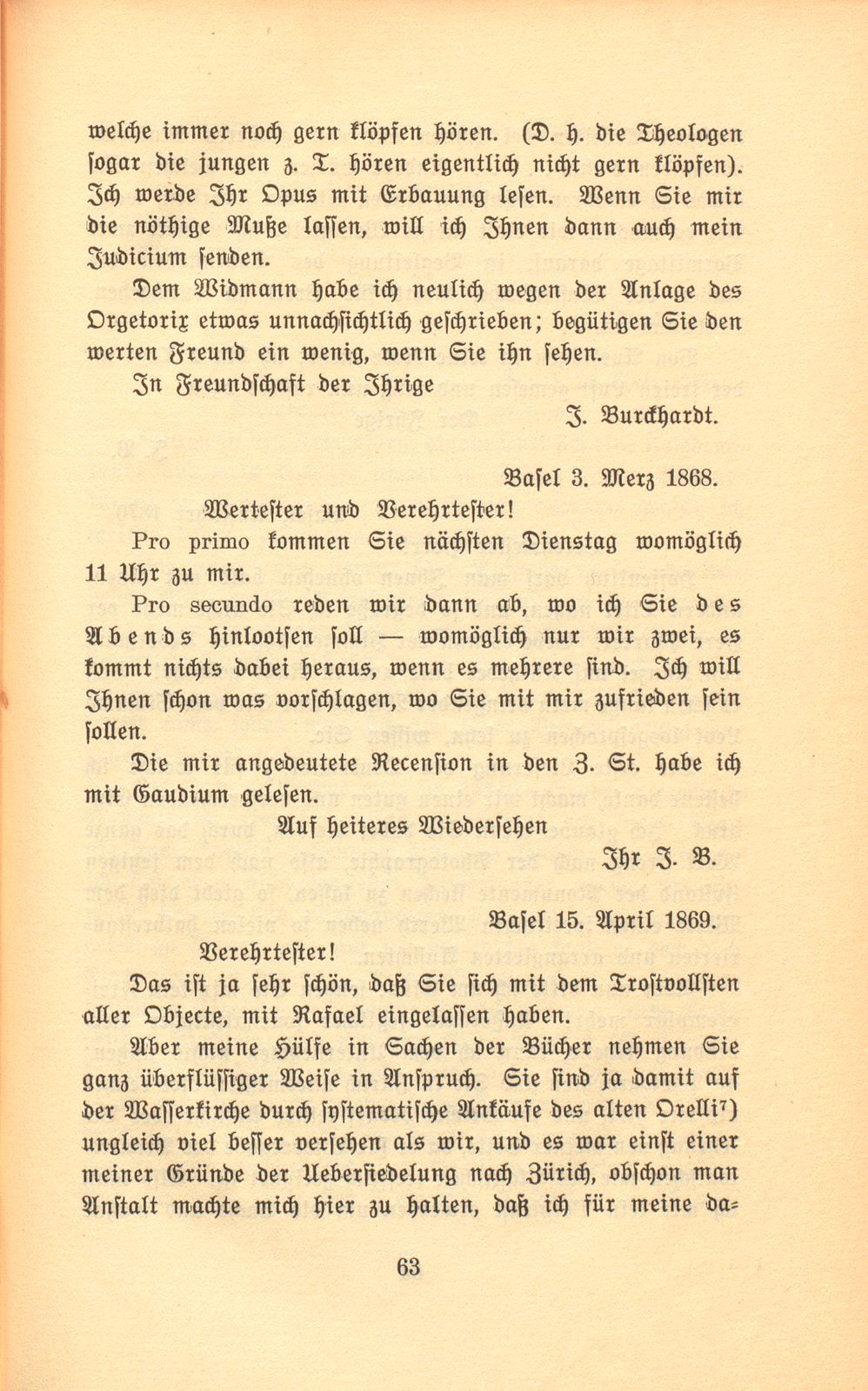 Briefe Jakob Burckhardts an Salomon Vögelin – Seite 21