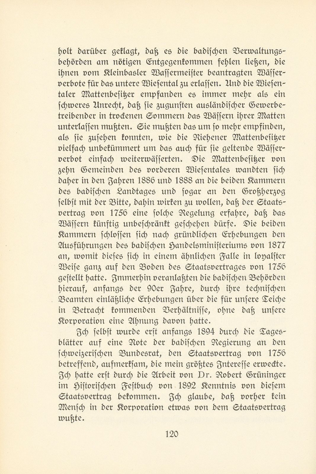 Memoiren des letzten Wassermeisters der Kleinbasler Teichkorporation – Seite 8