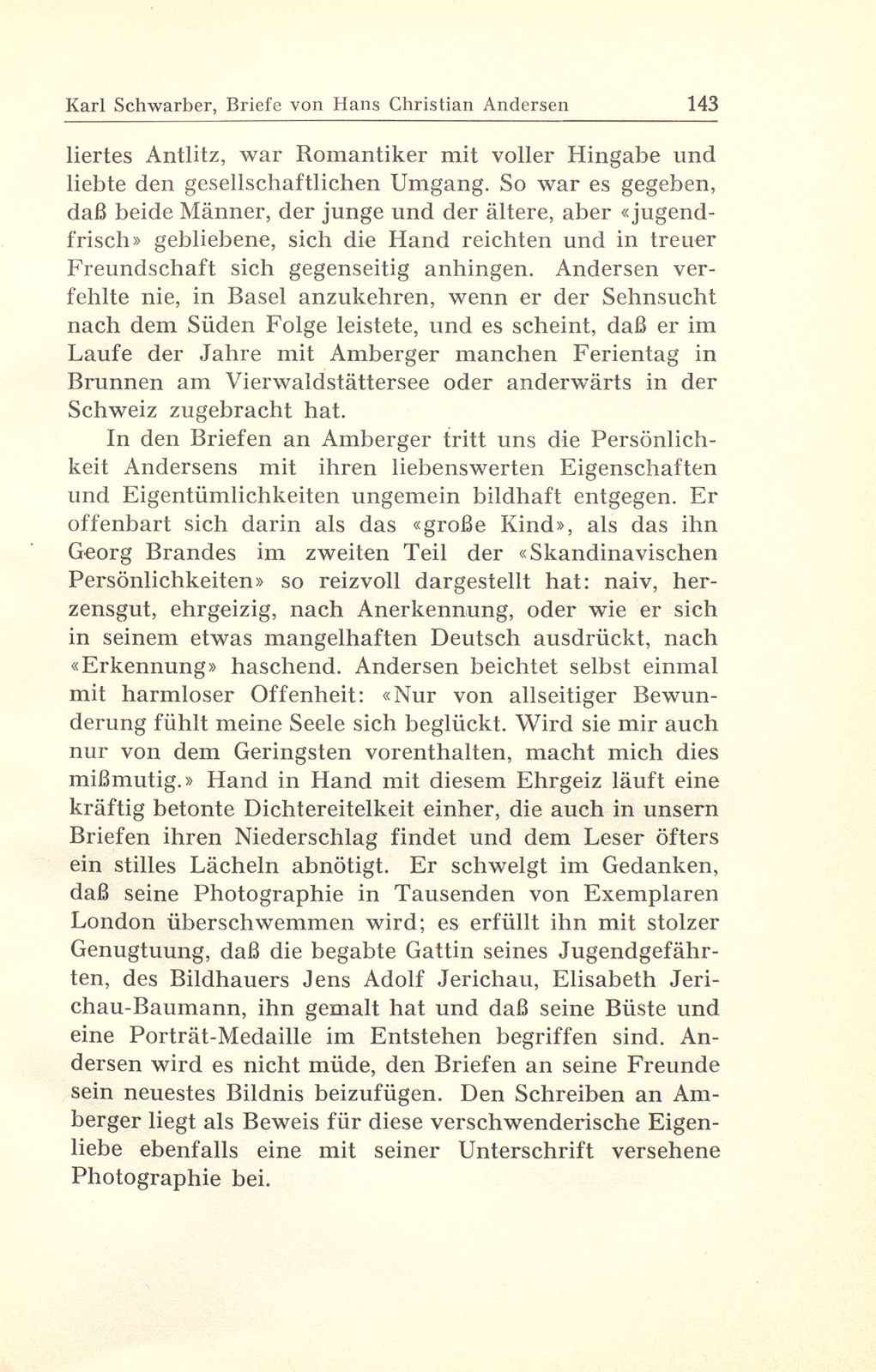 Briefe des Märchendichters Hans Christian Andersen an den Basler Kunstmaler Gustav Adolf Amberger – Seite 4