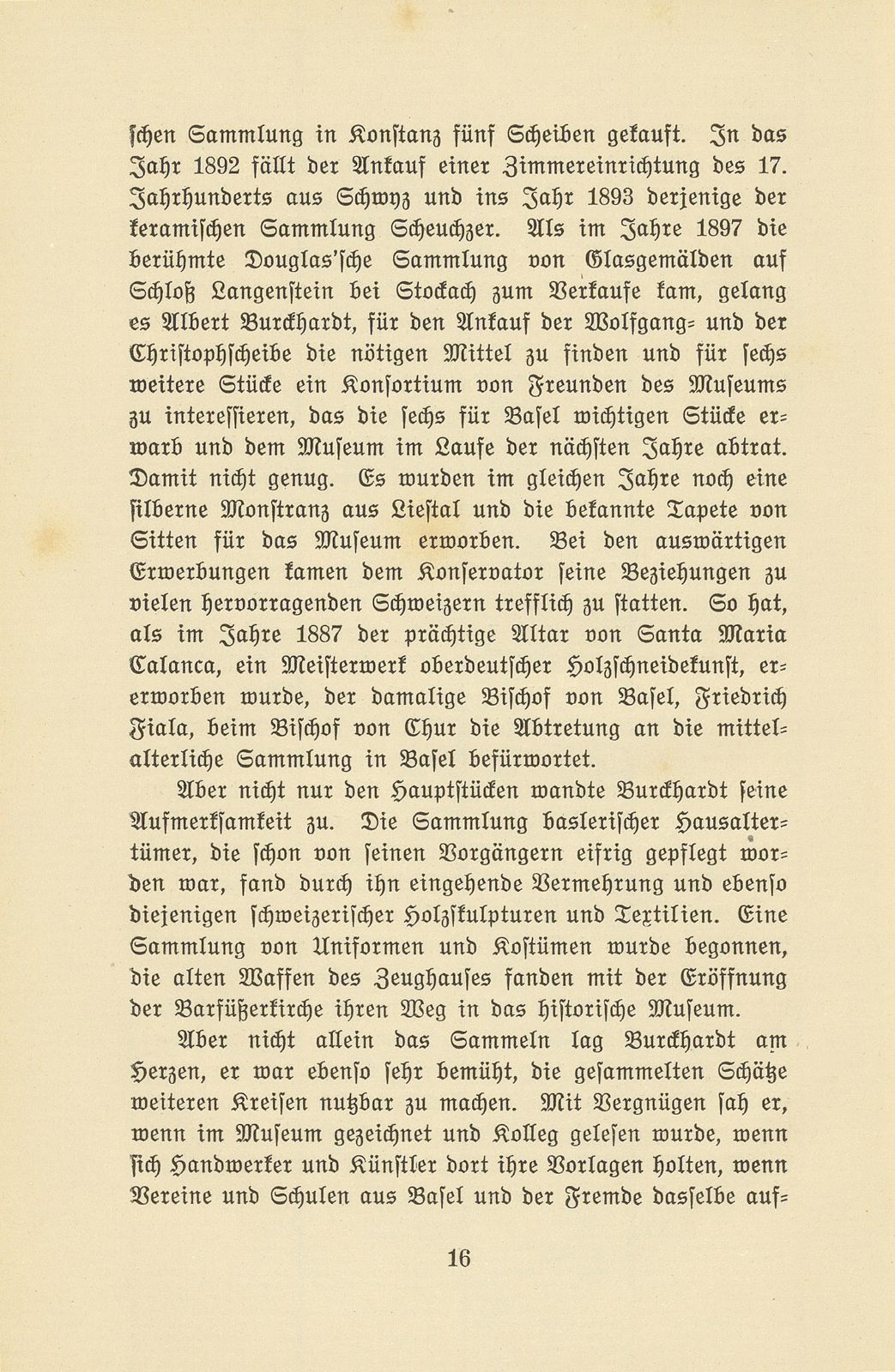 Albert Burckhardt-Finsler 18. November 1854 – 2. August 1911 – Seite 16