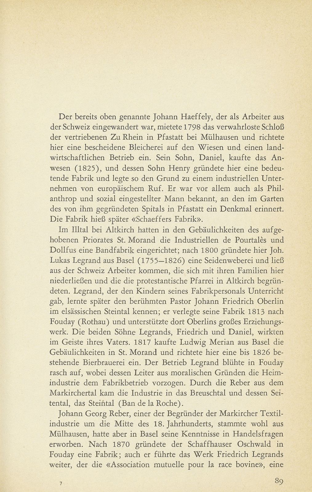 Der Anteil der Schweiz an der Begründung der oberelsässischen Industrie – Seite 7