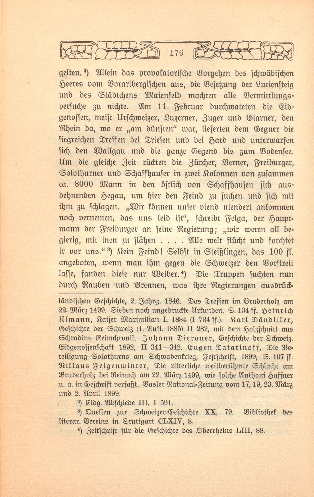 Das Gefecht auf dem Bruderholz. 22. März 1499 – Seite 3