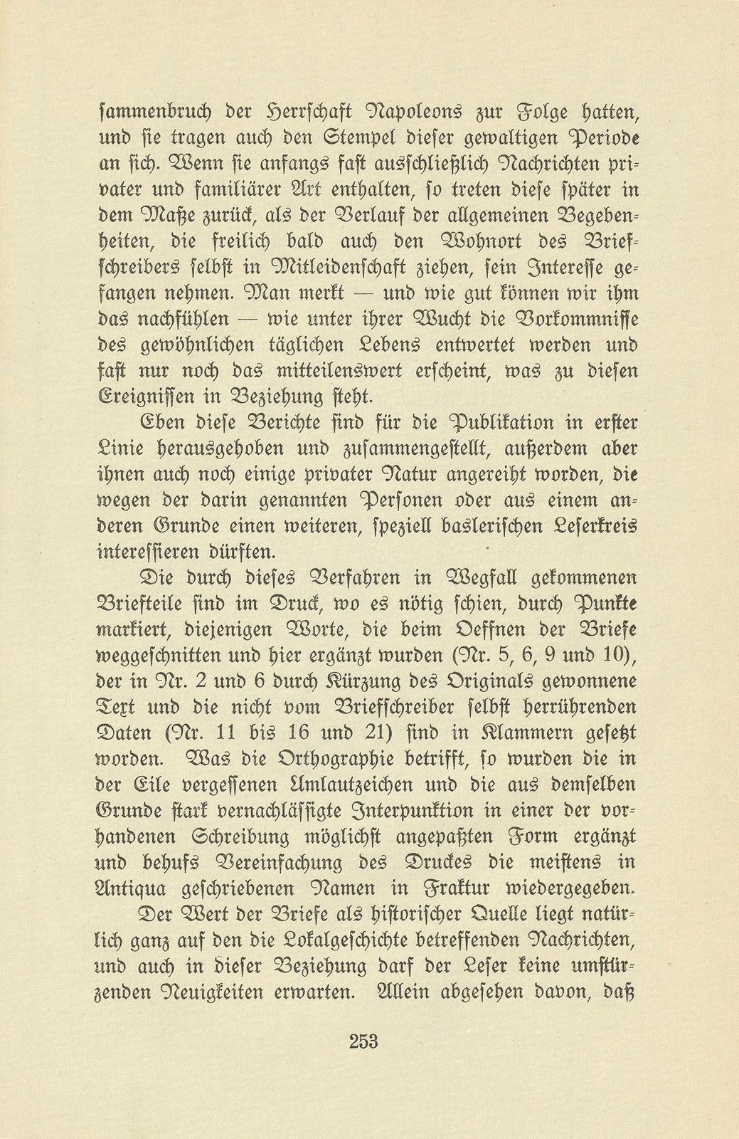 Aus den Briefen eines Baslers vor hundert Jahren [Ed. Ochs-His-La Roche] – Seite 5